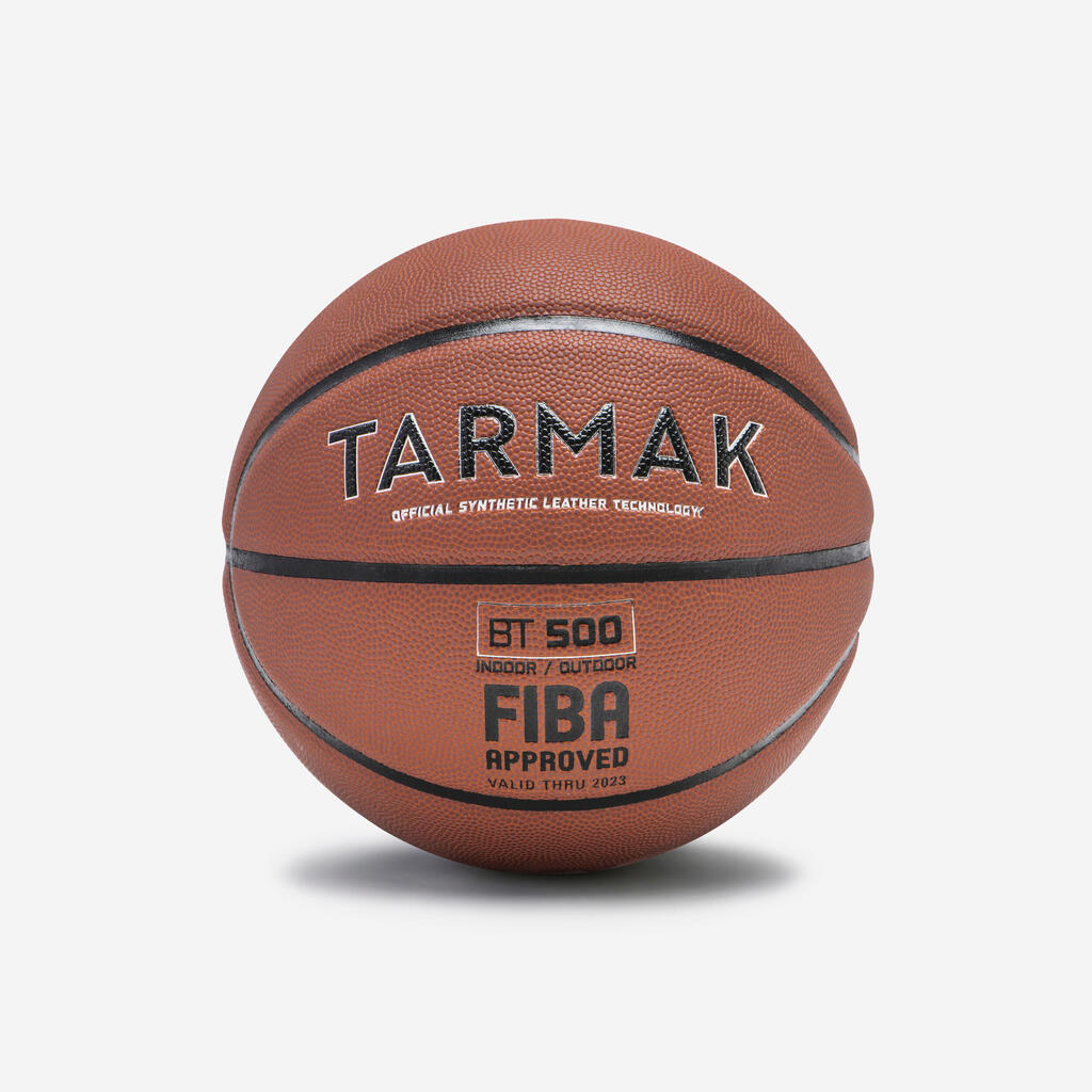 Bērnu 5. izmēra basketbola bumba "bt500 touch", oranža