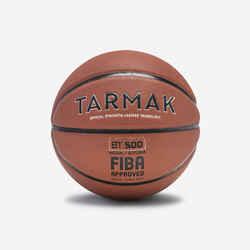 Kids' Size 5 Basketball BT500 Touch - Orange