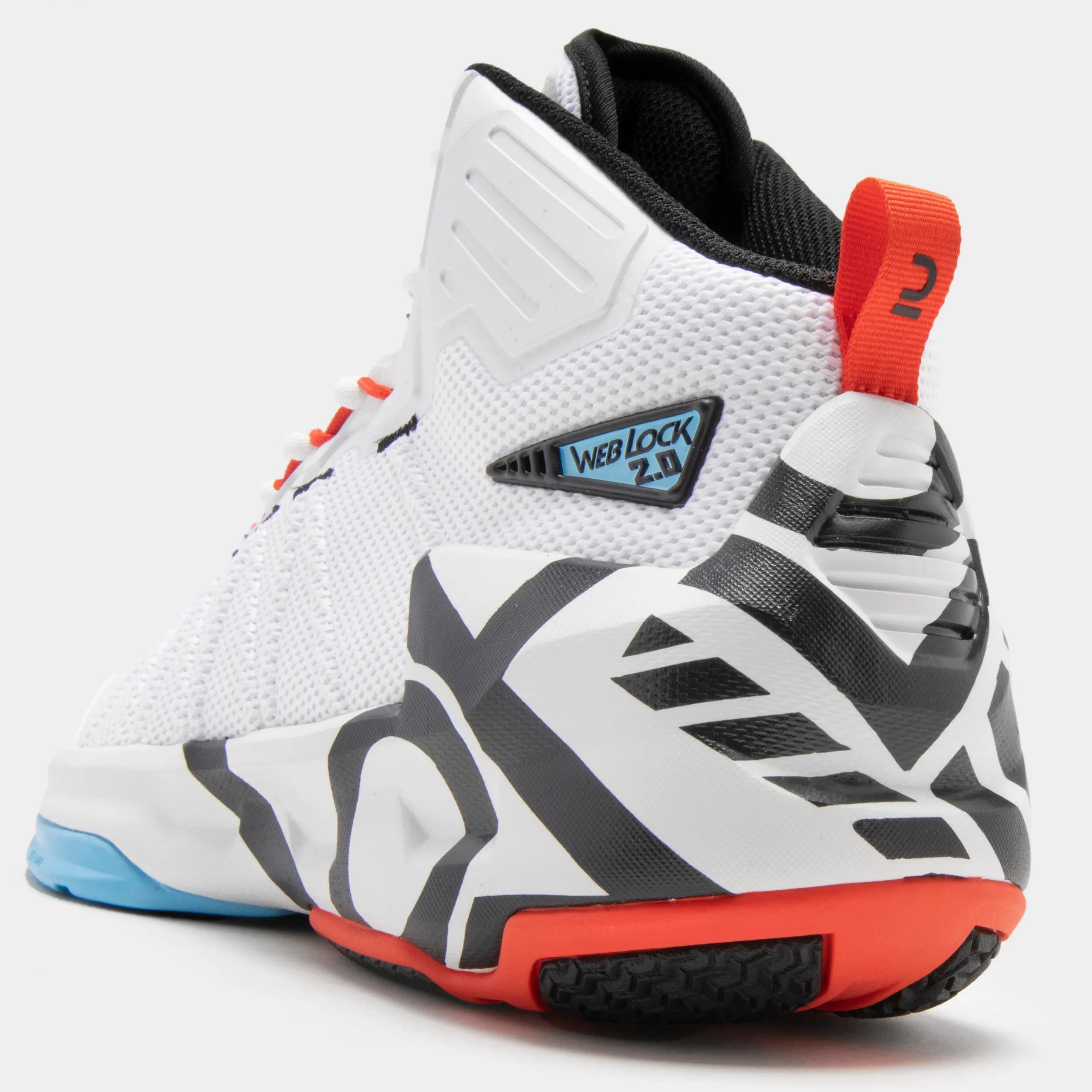 ZAPATILLAS DE BÁSQUETBOL ADULTO SS500 BLANCO 7/11