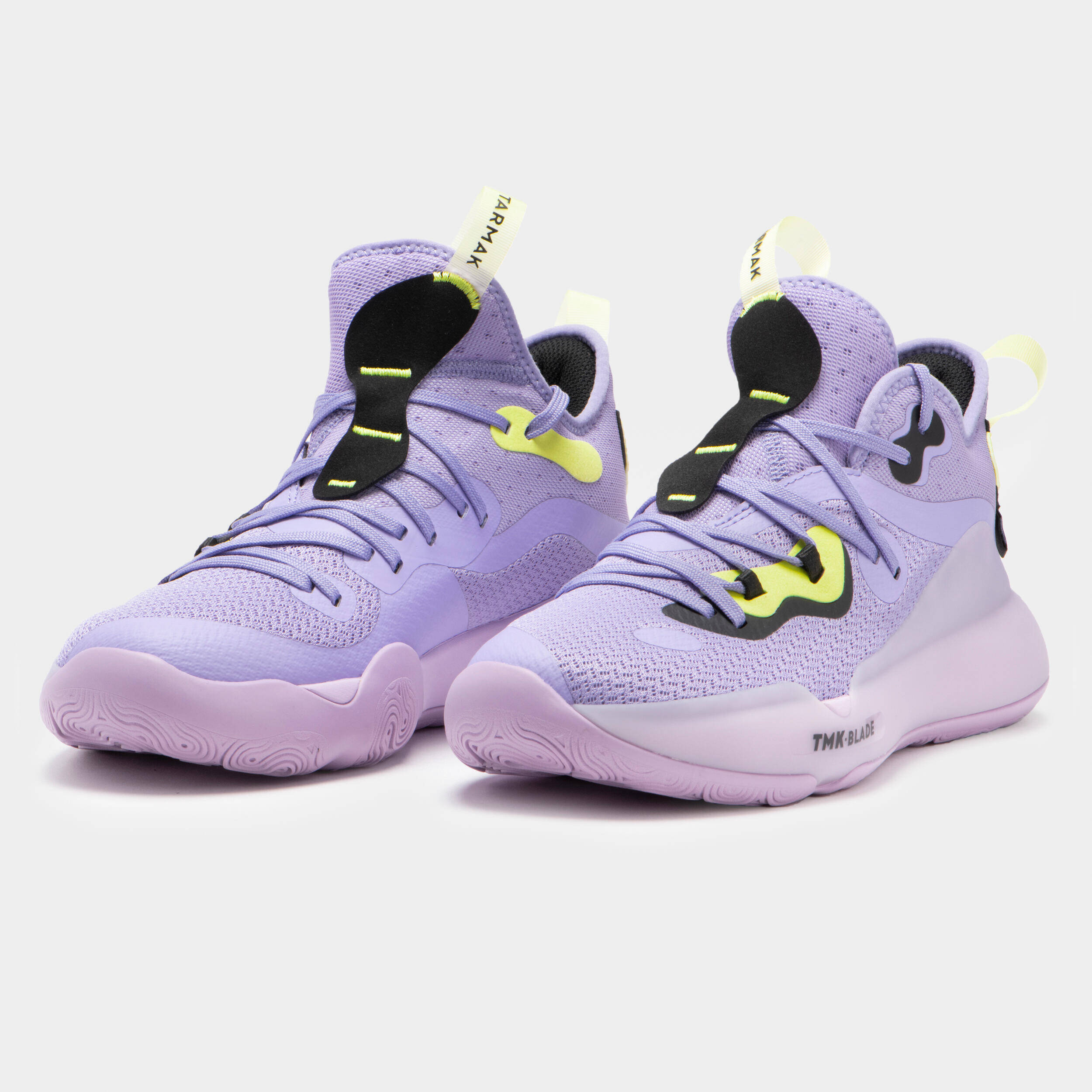 Adult Basketball Shoes Mid Ankle Elevate 500 Purple -  3