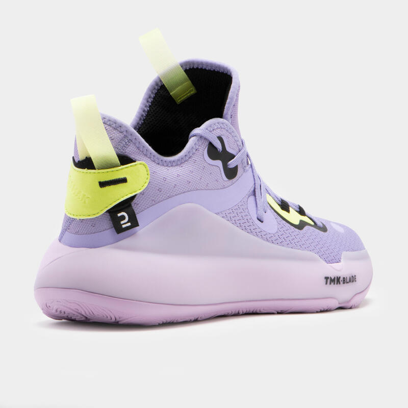 BOTAS DE BASQUETEBOL ADULTO SE500 MID VIOLETA