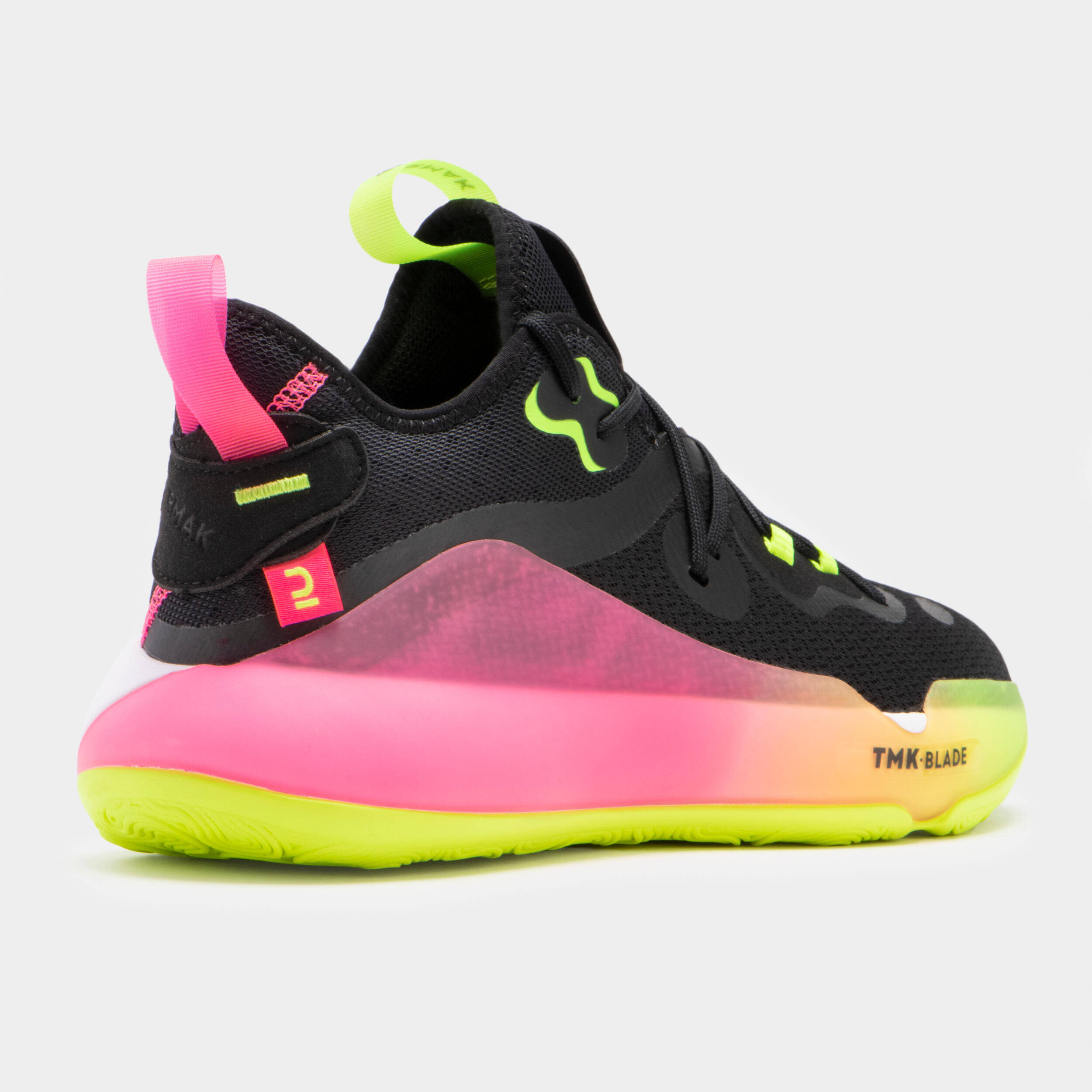 Adult Basketball Shoes Mid Ankle Elevate 500 Black -  4