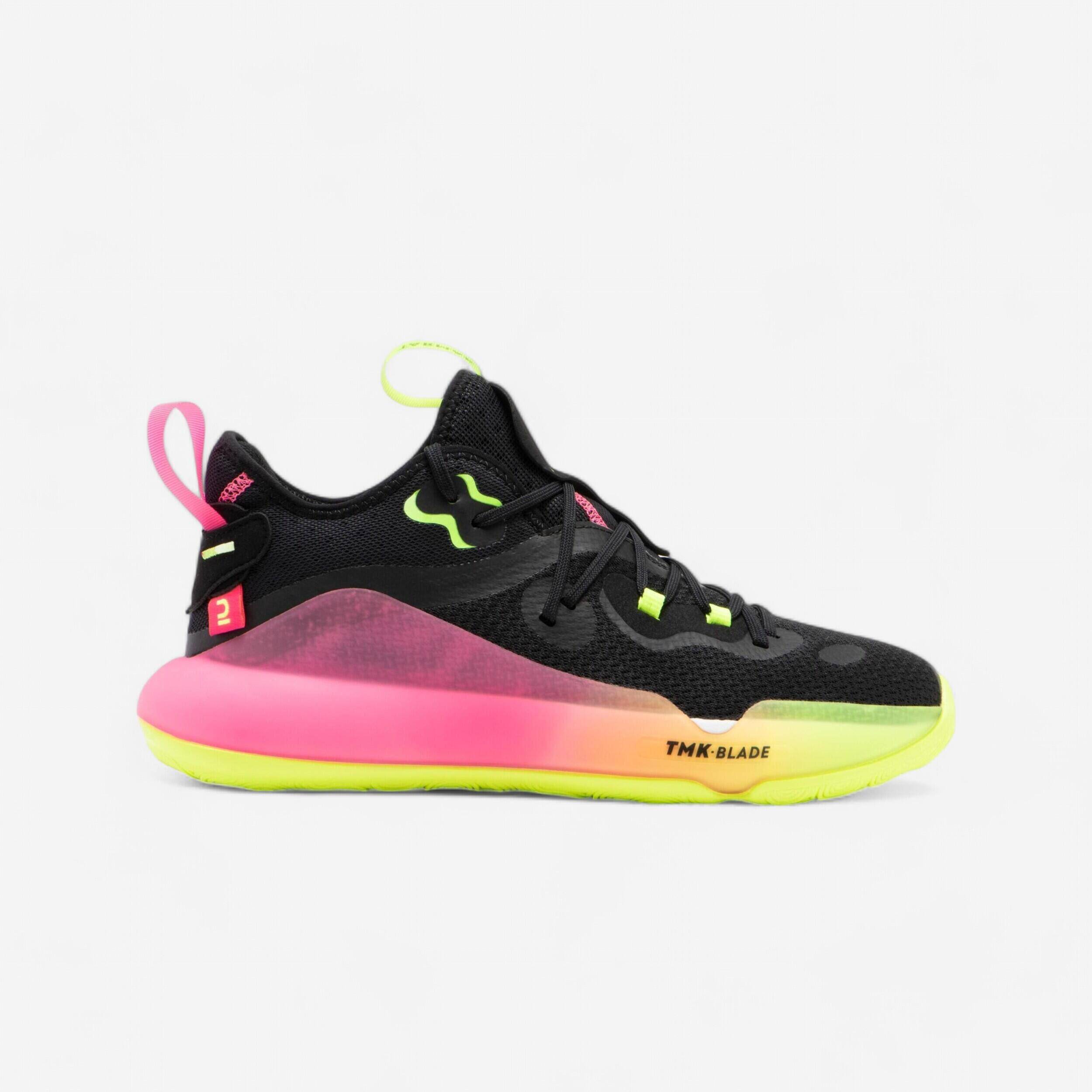 Adult Basketball Shoes Mid Ankle Elevate 500 Black -  1