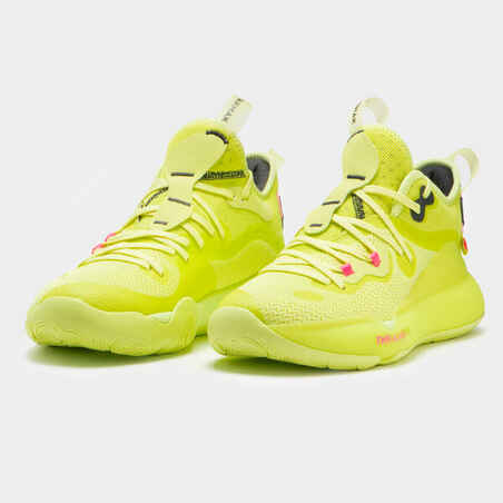 Ανδρικά/γυναικεία παπούτσια μπάσκετ SE500 Mid - Κίτρινο