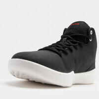 Men's/Women's Beginner High-Rise Basketball Shoes Protect 100 - Black