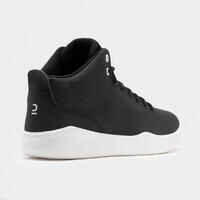 Men's/Women's Beginner High-Rise Basketball Shoes Protect 100 - Black