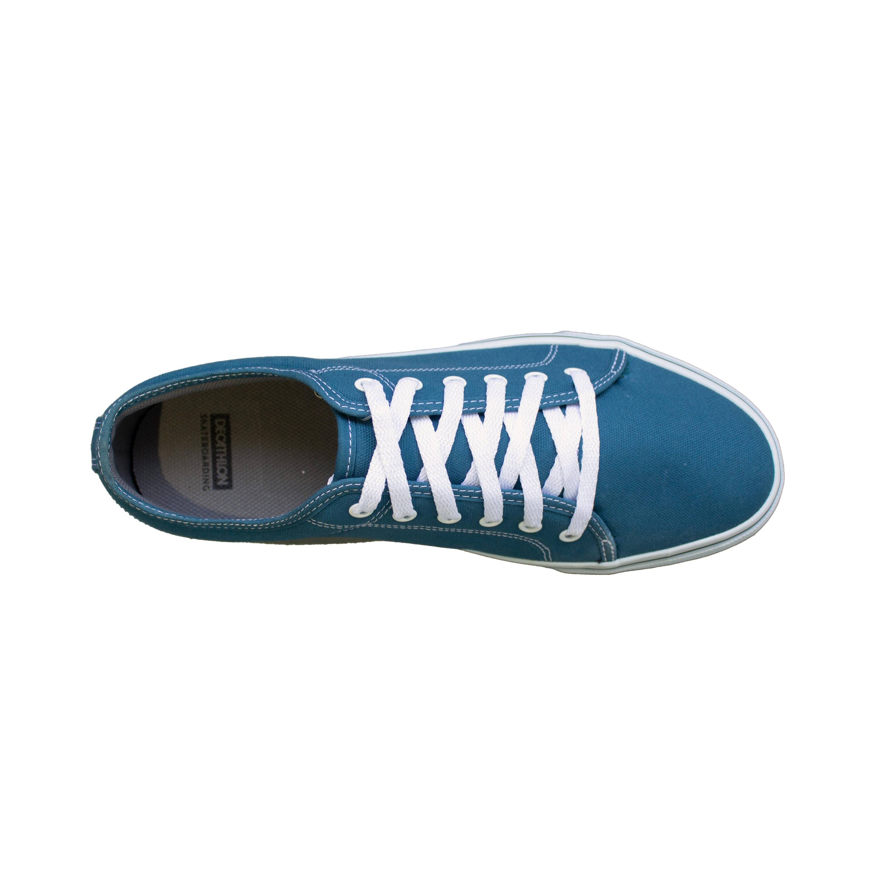 Unisex Skating Canvas Shoes Low Top Vulca 100 - Blue -  2