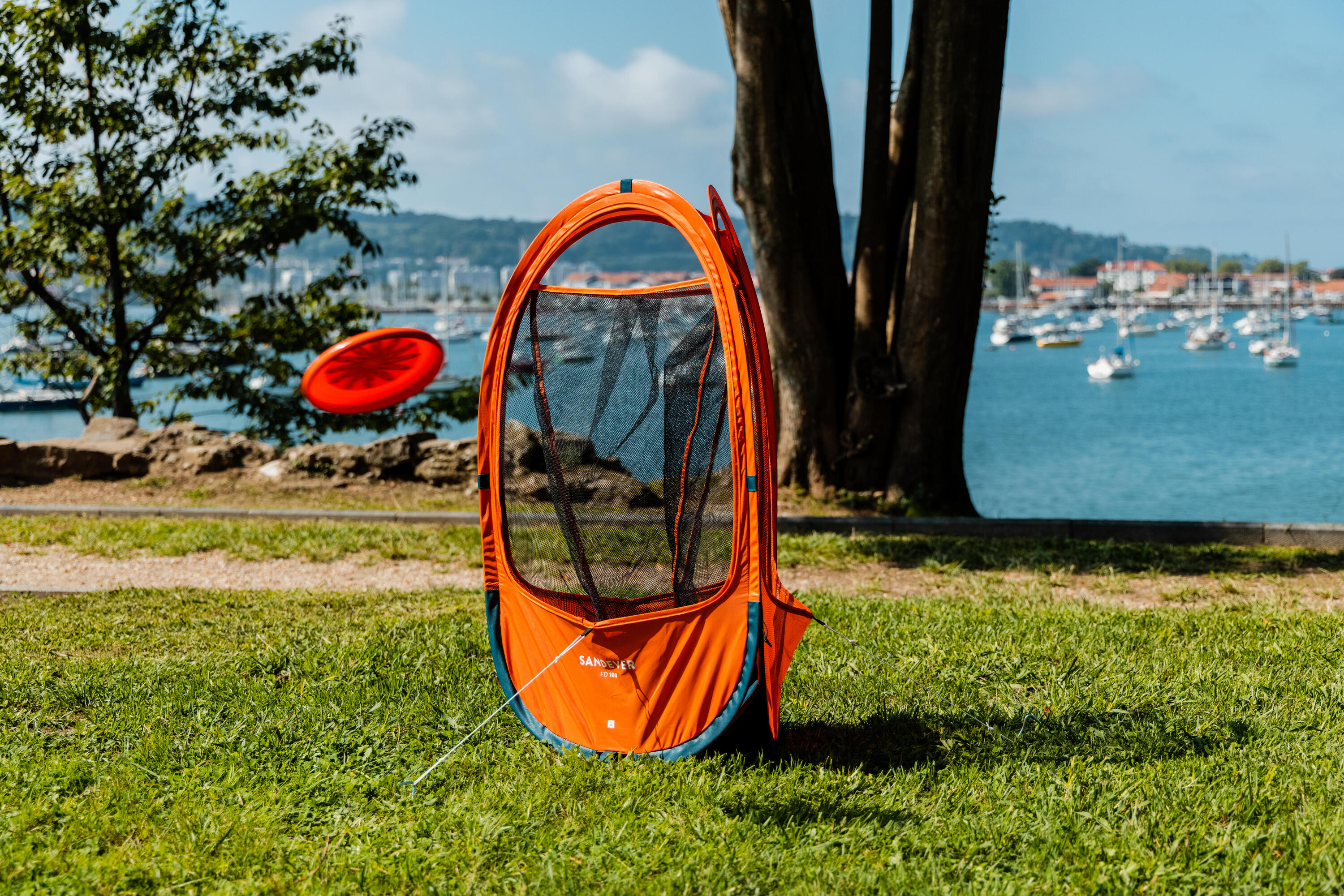 Canestro bersaglio discgolf arancione 10/13