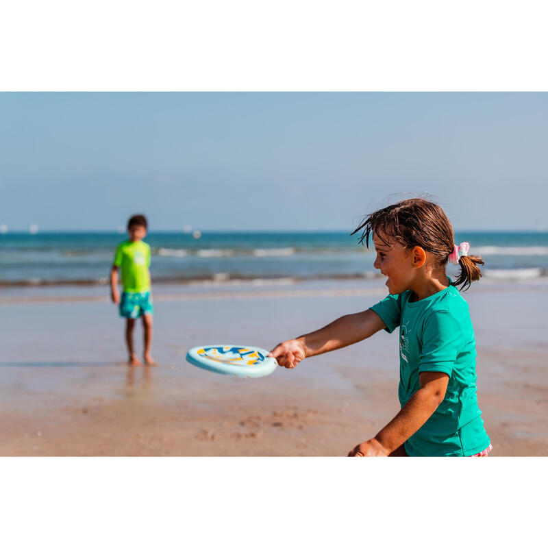 Soft frisbee voor kinderen marble geel