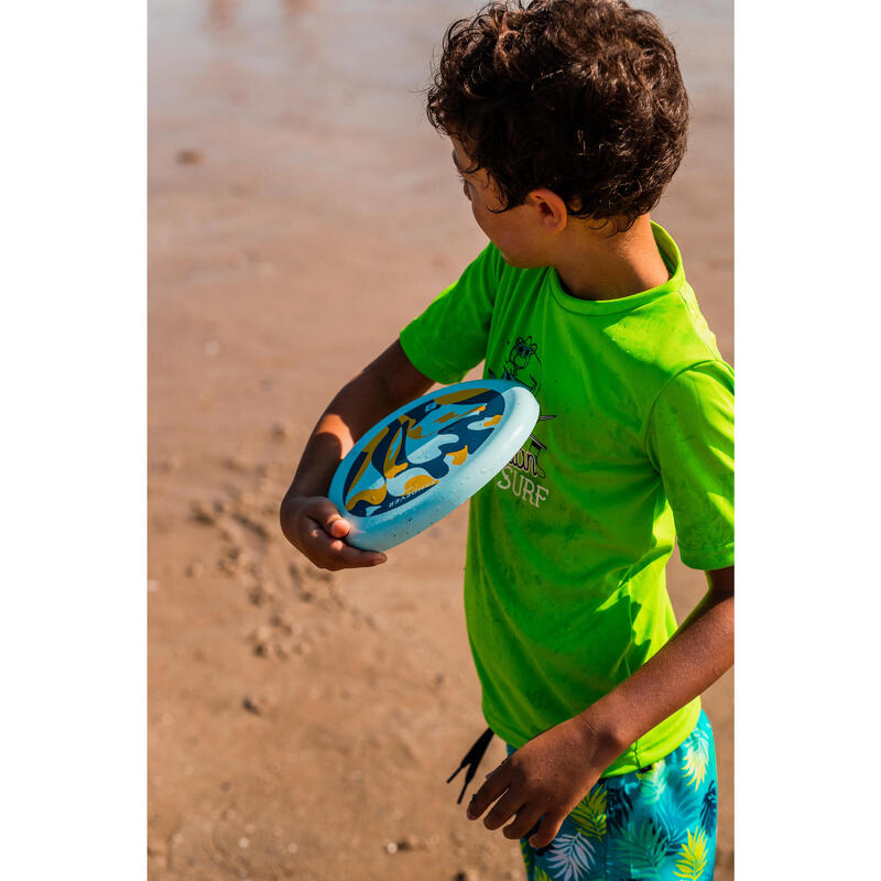 Soft frisbee voor kinderen marble geel