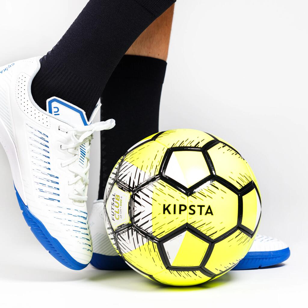 Chaussures de futsal GINKA 500 IN adulte blanc