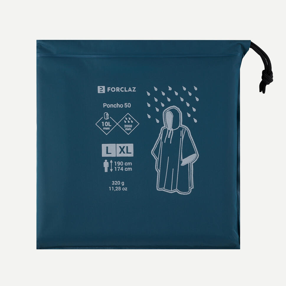 Poncho De Pluie Réutilisable 3-en-1 – Ultra Léger 300g, Imperméable, Multifonction Pour Randonnée, Camping, Vélo – Homme & Femme