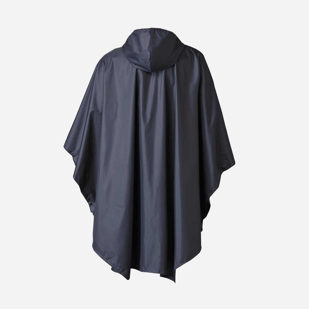 Poncho impermeable de senderismo azul Forclaz MT 100 30 L 