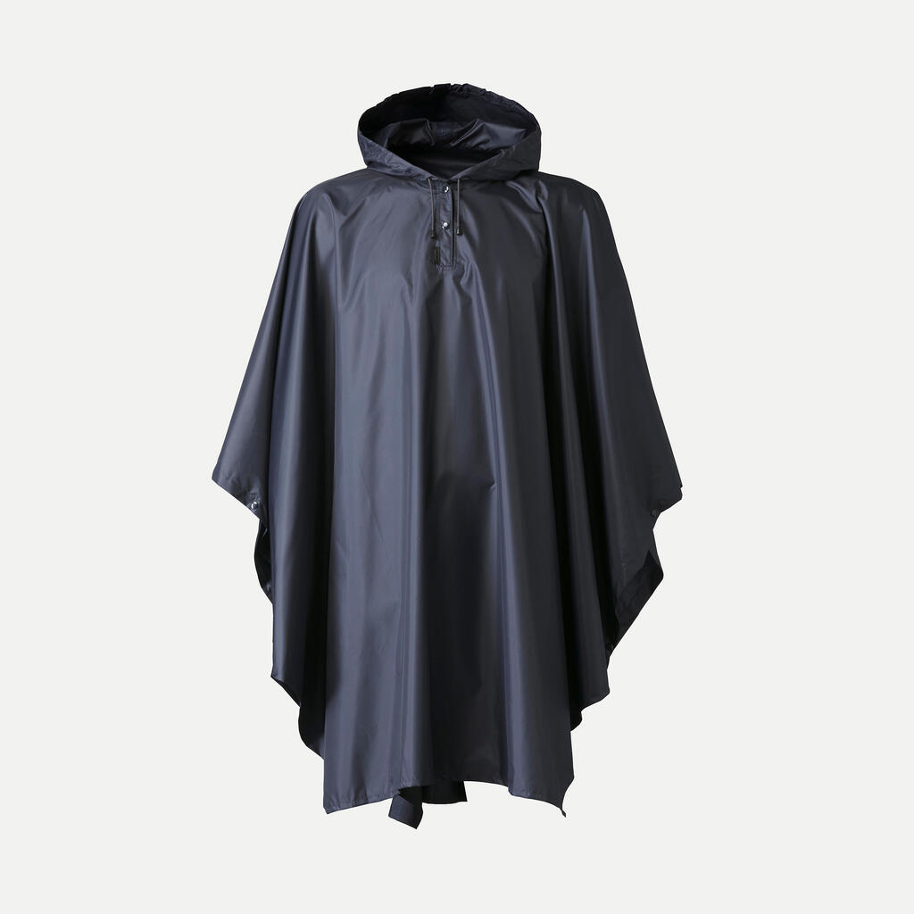 Poncho pluie de randonnée - forclaz mt 100 bleu 30l