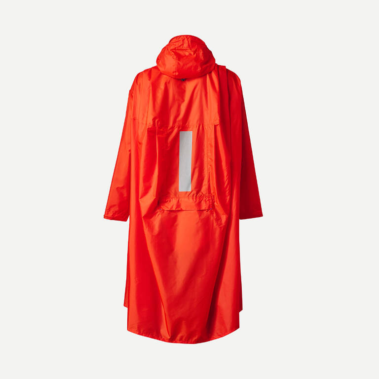 Hiking rain poncho - MT900 - 75L - Red - L/XL