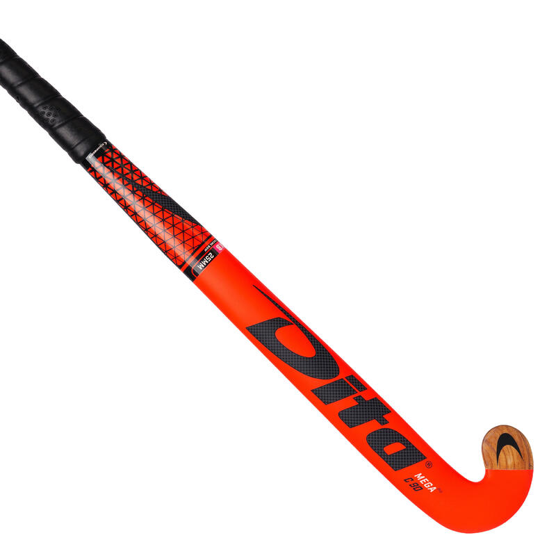 Zaalhockeystick voor volwassenen Megapro Wood C90 XLB rood
