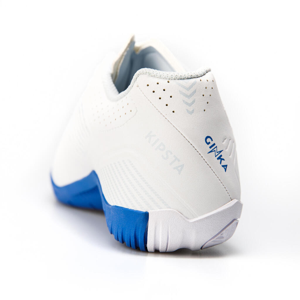 Chaussures de Futsal GINKA 500 blanche bleu