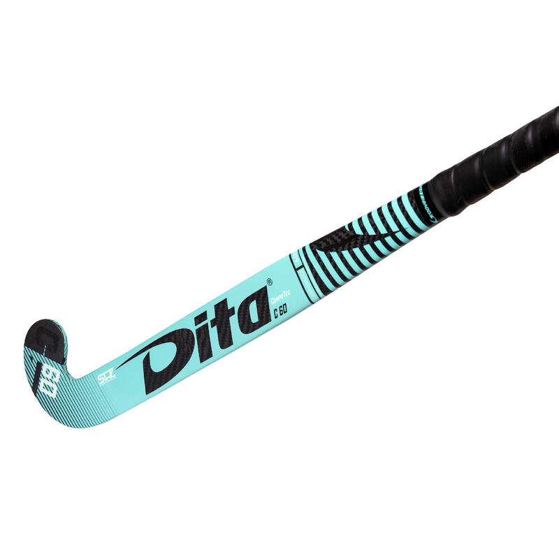 Damen/Herren Hockeyschläger Dita Indoor Compotec C60 LB minzgrün