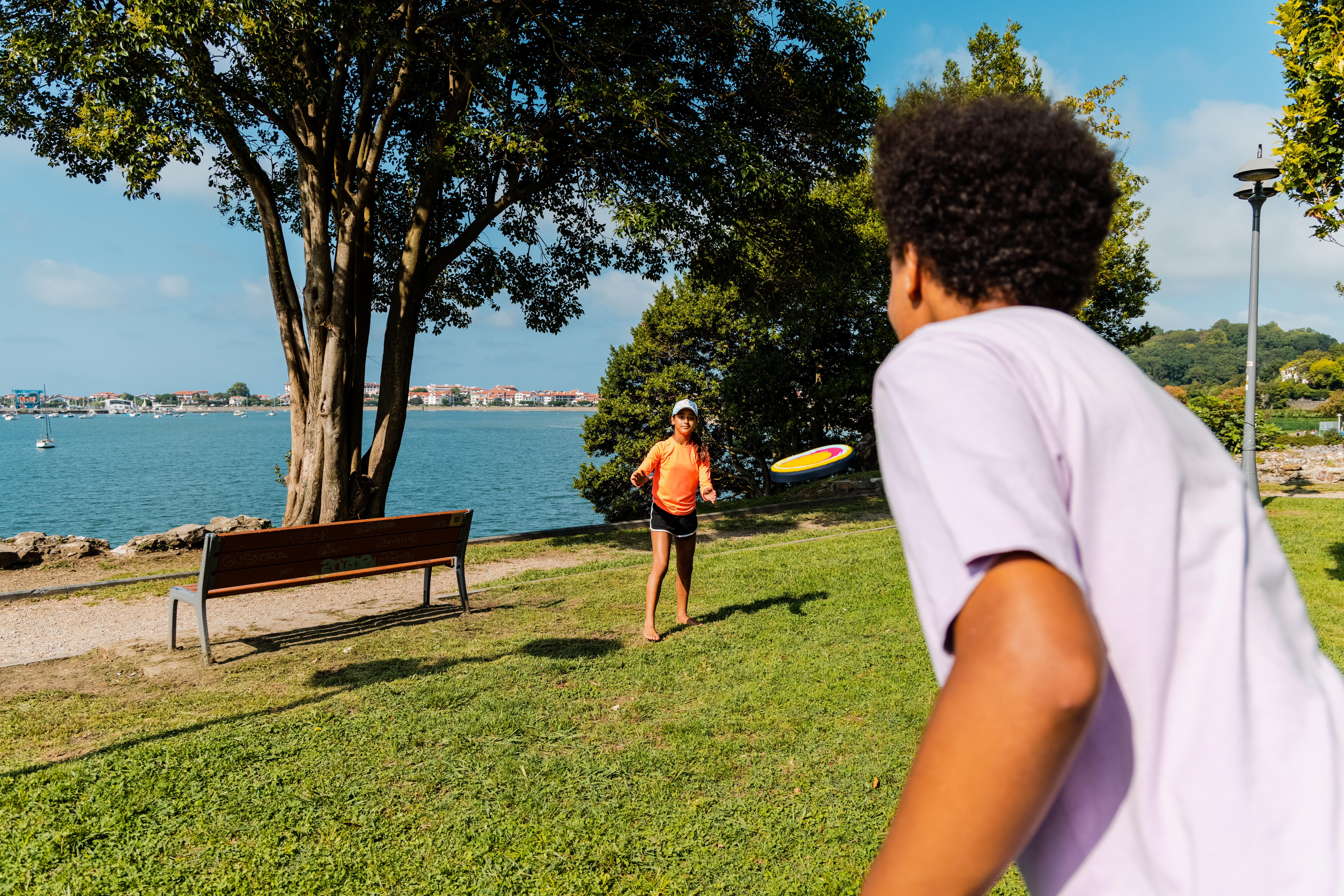 Disque volant ultra souple - Splash orange - OLAIAN