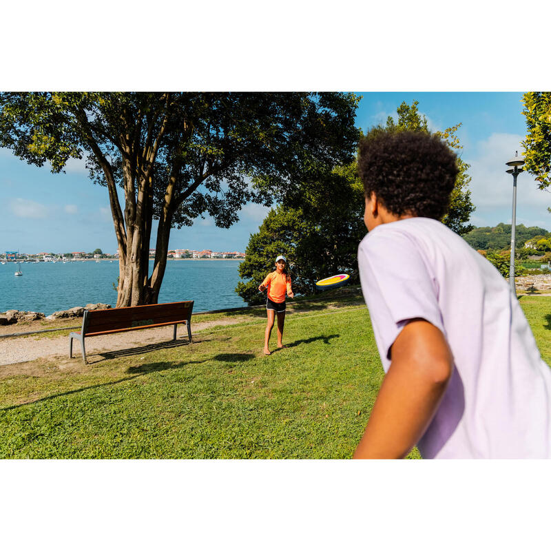 Ultrasoft frisbee voor spelen zonder angst dat je je bezeert SPLASH oranje