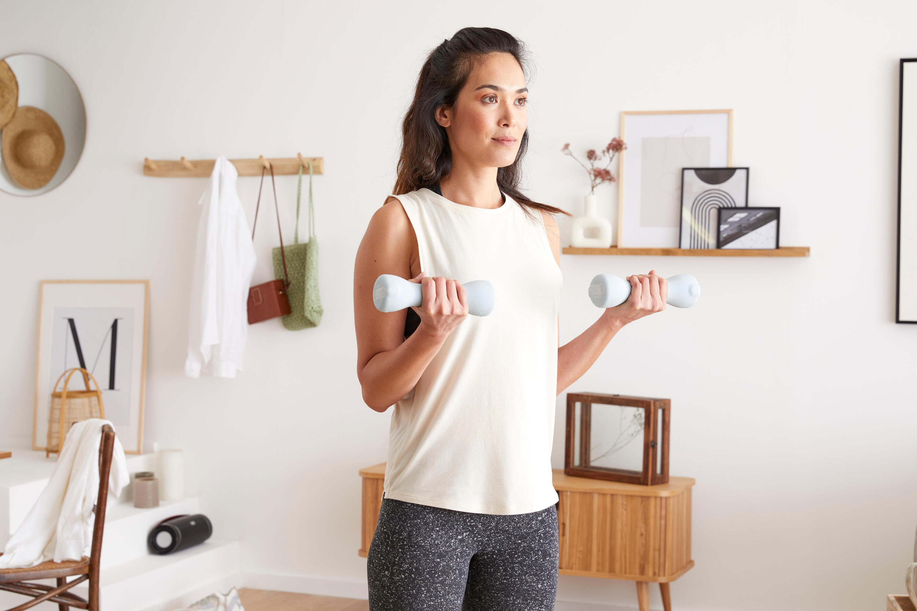 Paire d'haltères fitness 2*3 Kg - EASY Gris 10/11