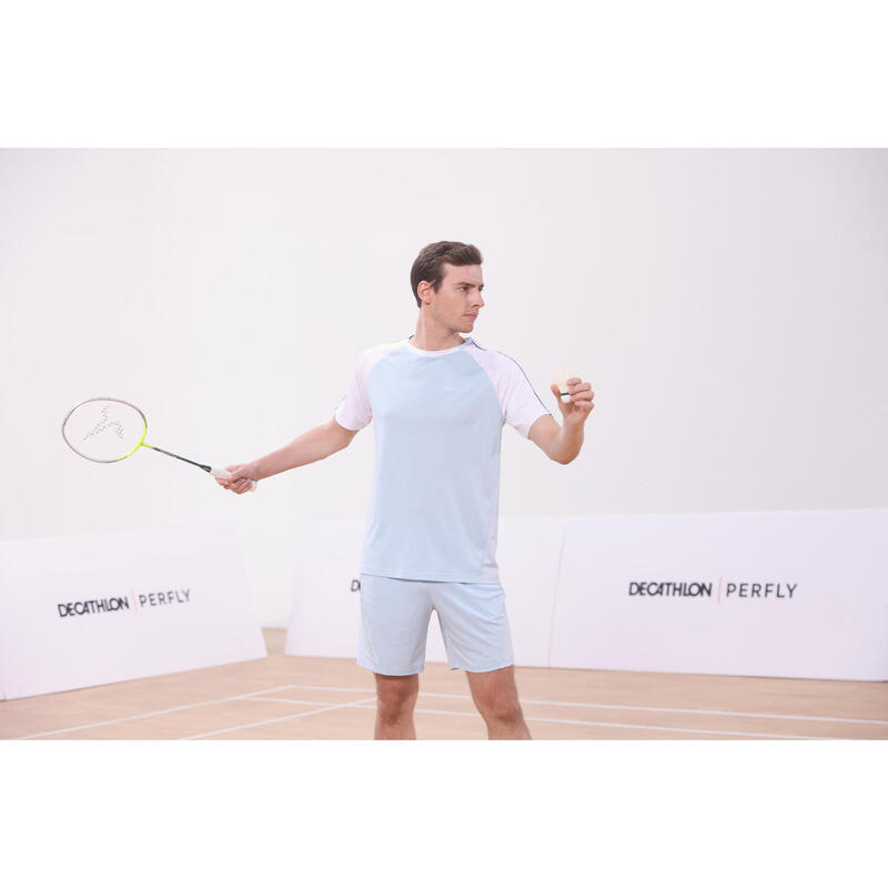 MEN BADMINTON SHORT SENSATION 530 CAROLINA BLUE