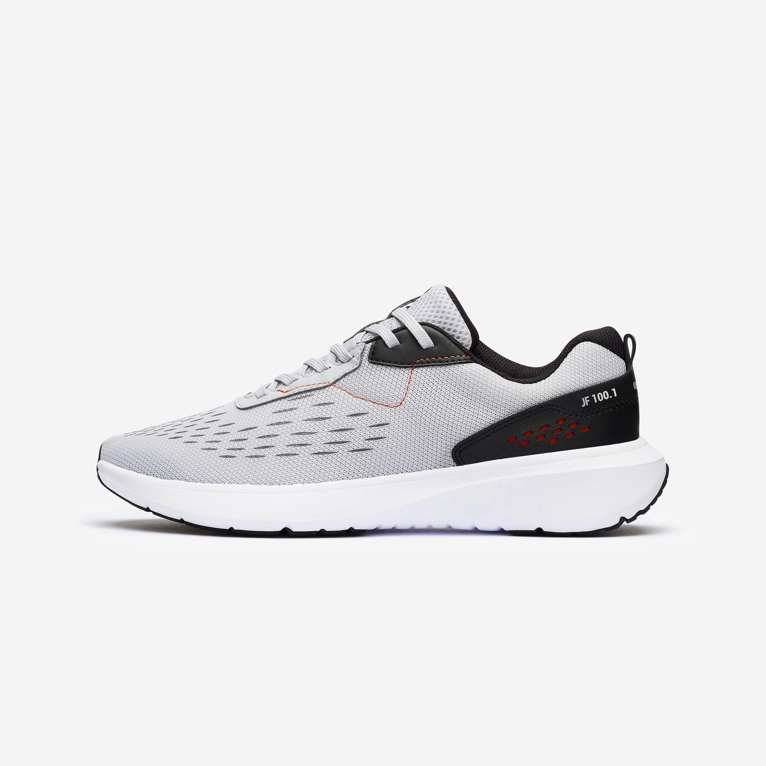 chaussures de running homme jogflow 100.1 gris orange - kalenji