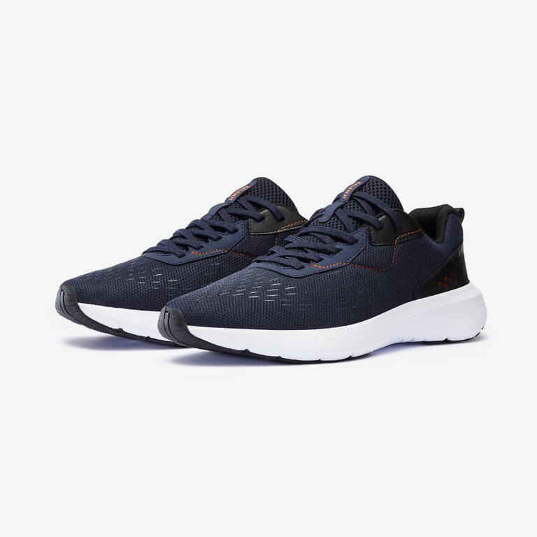 Sepatu Lari Pria Jog flow 100.1 Navy Jingga