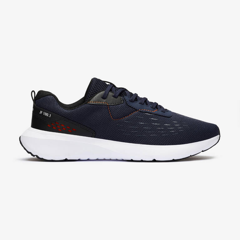 MEN'S RUNNING SHOES JOG FLOW 100.1 NAVY ORANGE