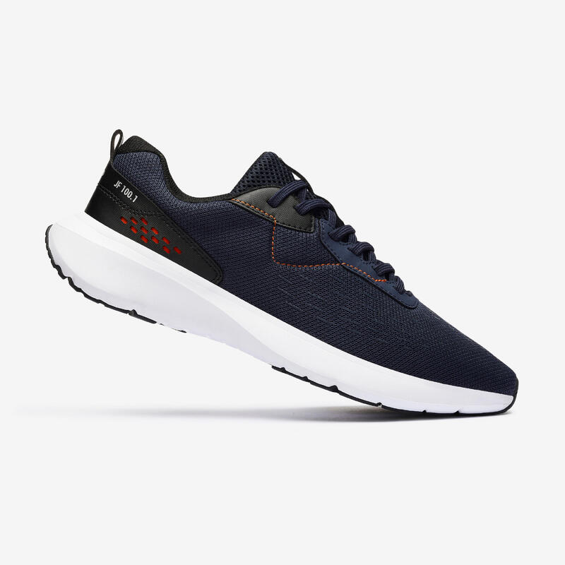 MEN'S RUNNING SHOES JOG FLOW 100.1 NAVY ORANGE