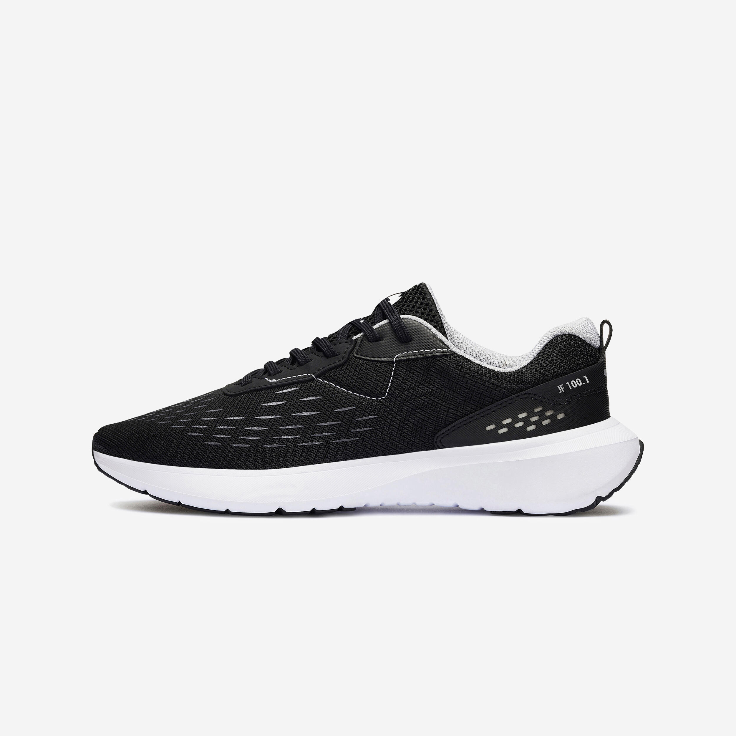 chaussures de running homme jogflow 100.1 noir gris - kalenji