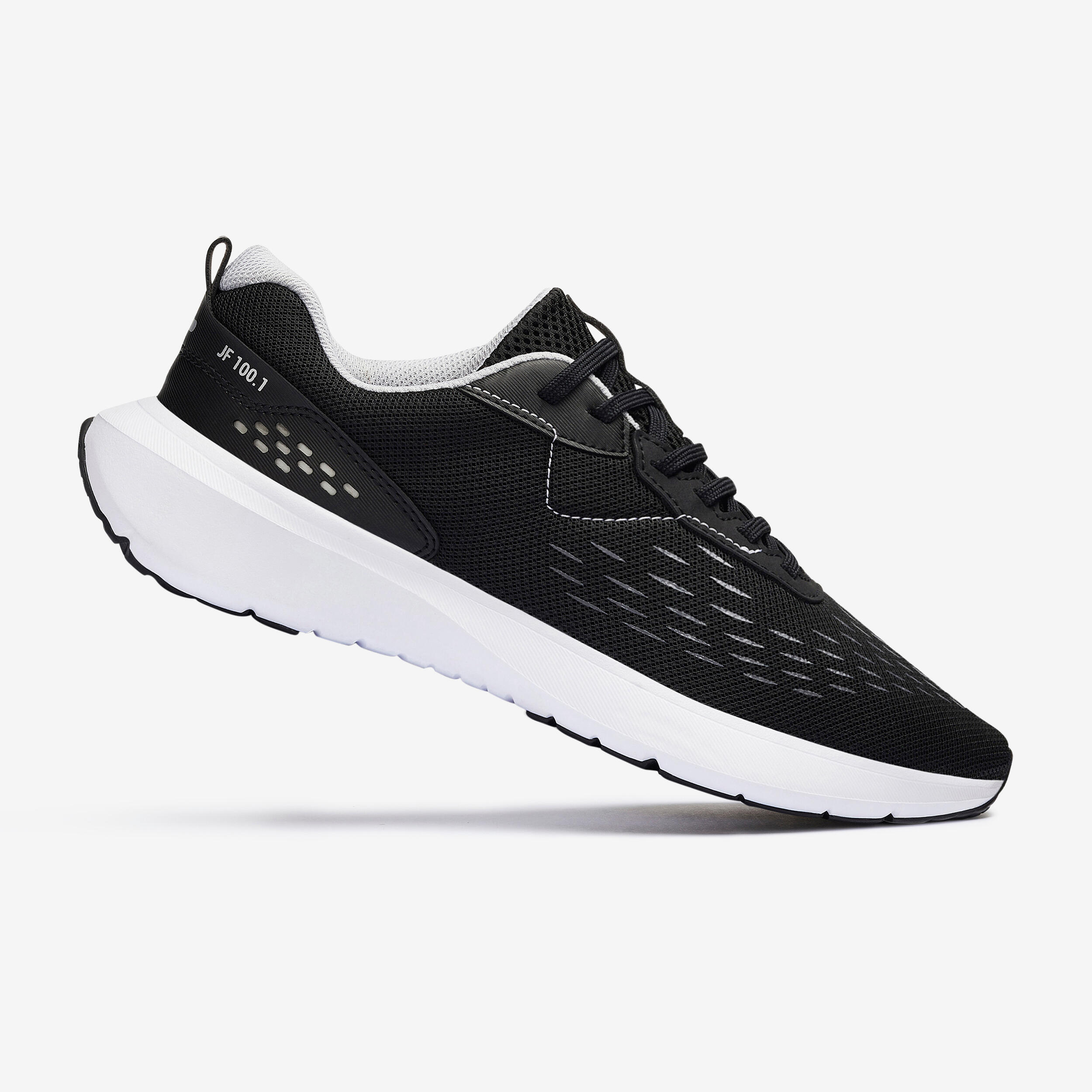 chaussures de running homme jogflow 100.1 noir gris - kalenji