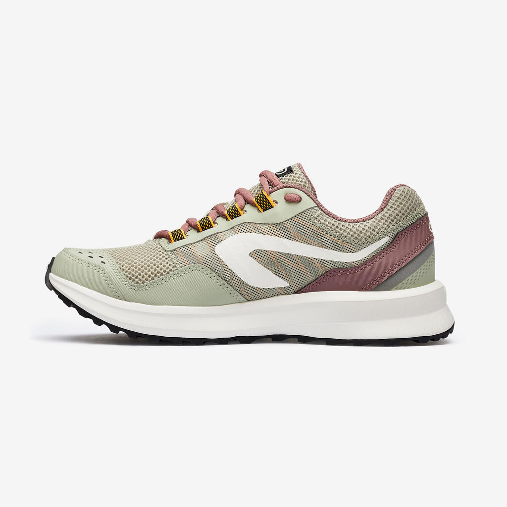 Laufschuhe Damen - Run Active khaki/violett