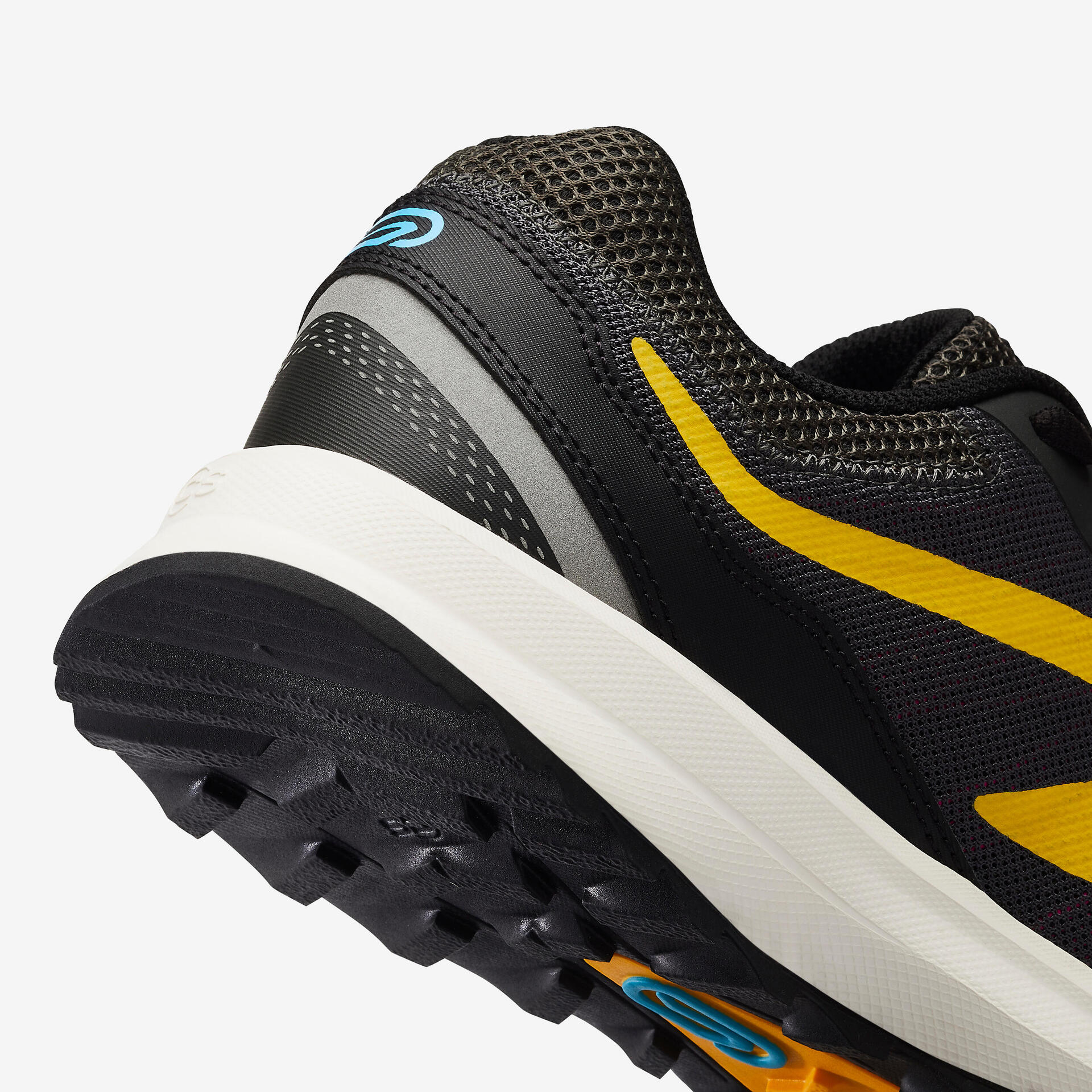 Men's Running Shoes Run Active Grip Khaki Yellow