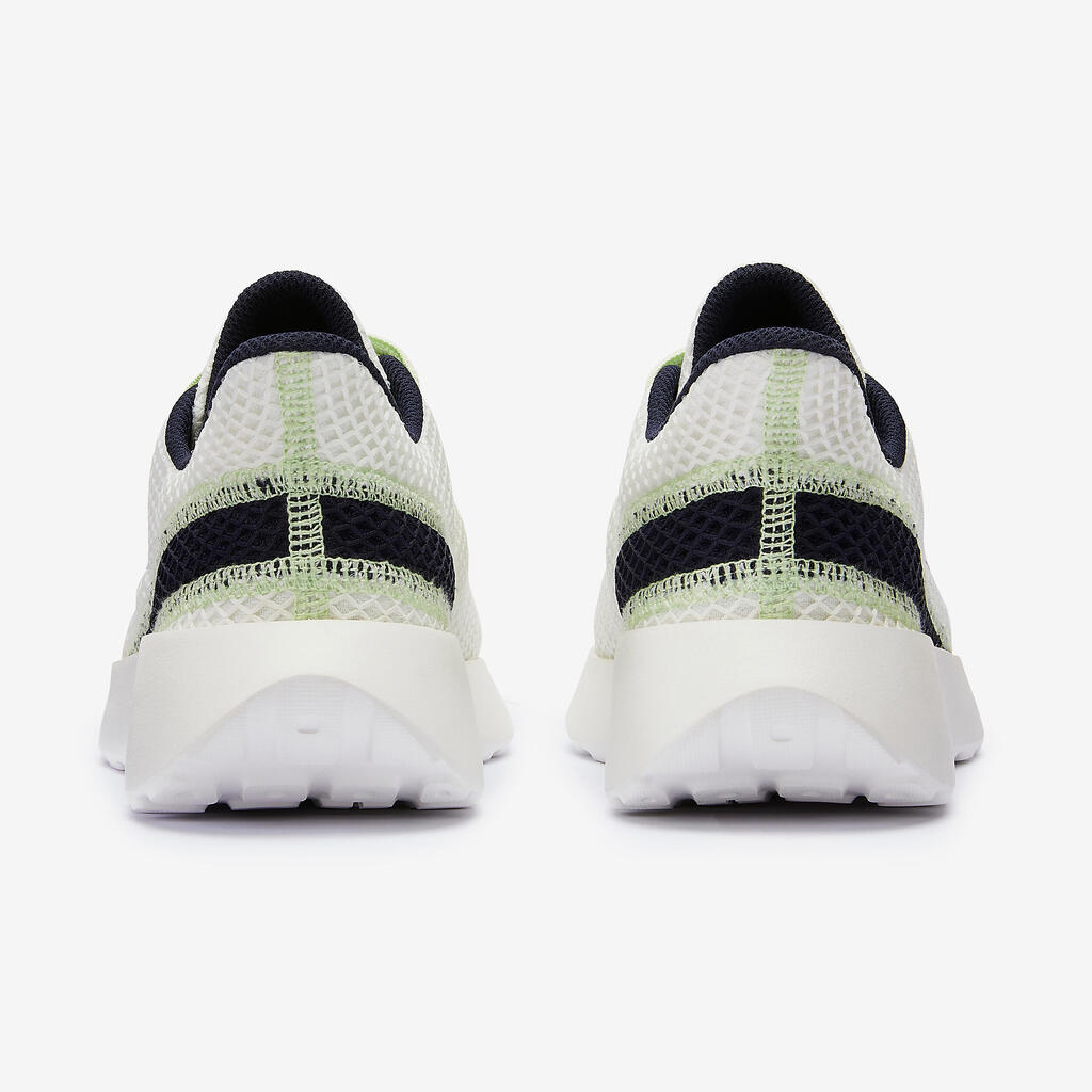 Dámska priedušná vychádzková obuv Be Fresh bielo-tmavomodro-zelená