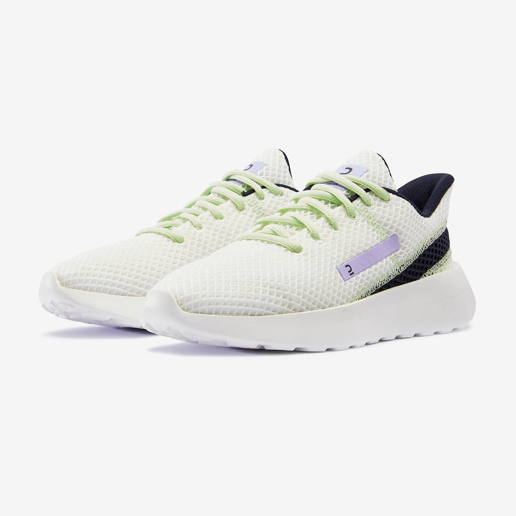 Baskets respirante femme, KLNJ BE FRESH blanche marine vert