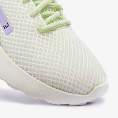 Women's Breathable Trainers KLNJ BE FRESH - White/Navy Blue/Green