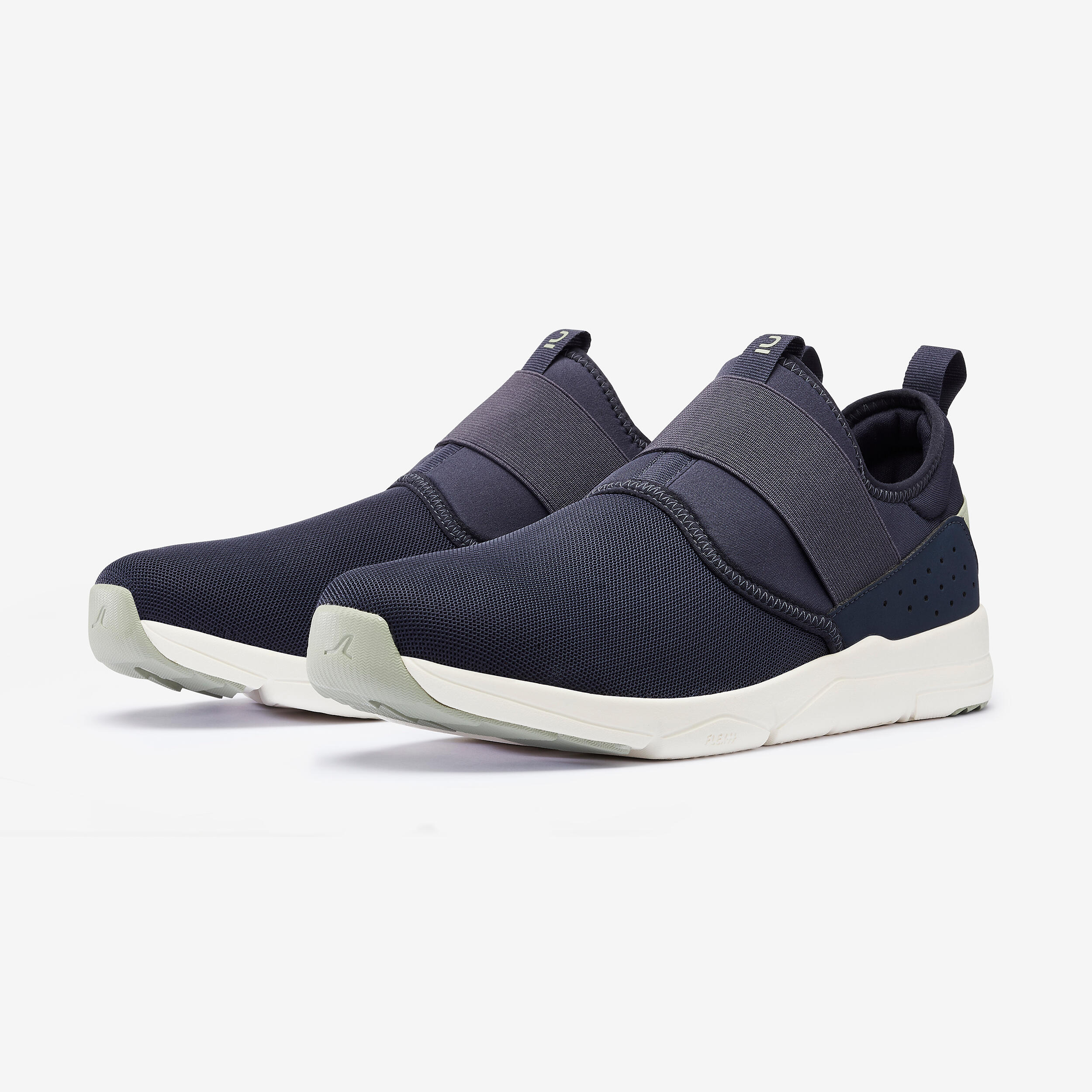 Men Walking Shoes, Superior Grip, Easy Dressing, Ideal for Daily Use - Blue