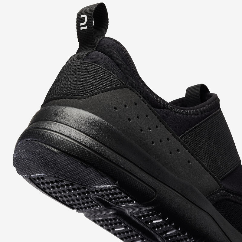 Încălțăminte mers sportiv PW 160 Slip-On Negru Bărbați