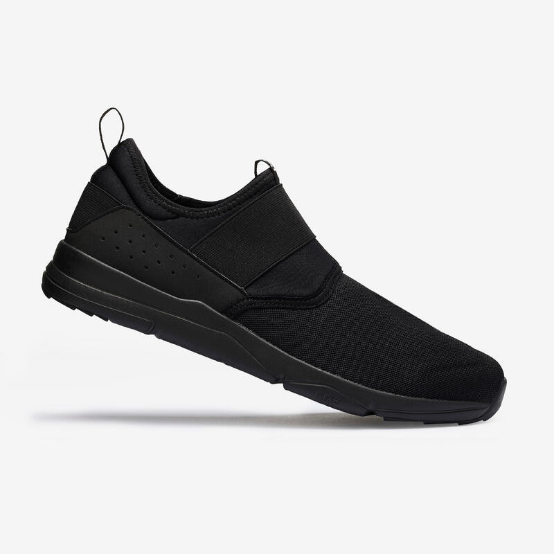 Calçado de Caminhada Homem PW 160 Slip-On Preto