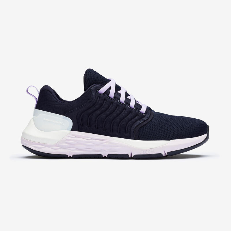 Sportwalk Comfort women's fitness walking shoes blue/mauve Decathlon