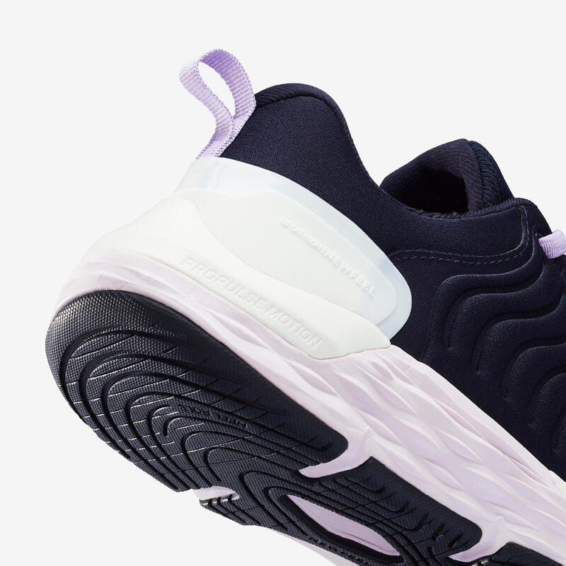 女款健走鞋 Sportwalk Comfort－藍色／淡紫色