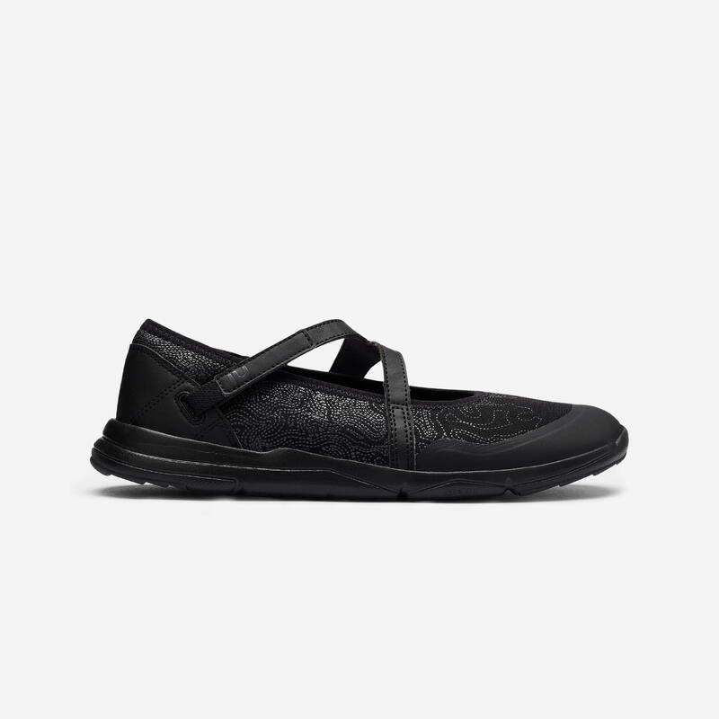 BALLERINES DE MARCHE URBAINE FEMME PW 160 BR'EASY NOIR