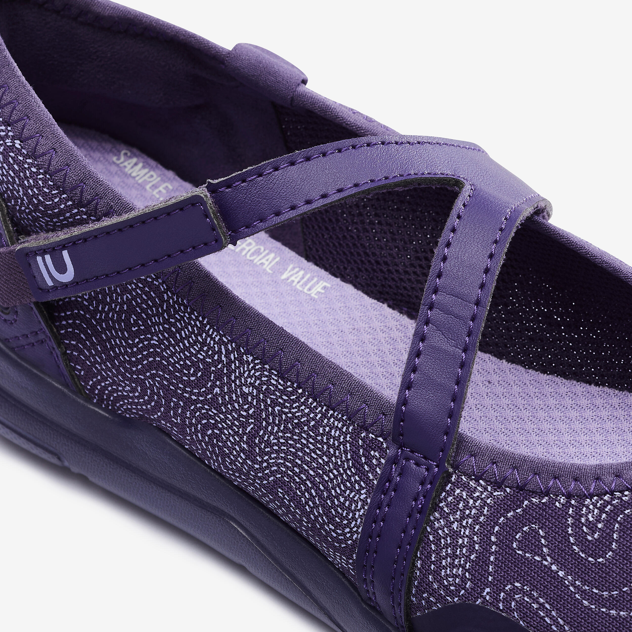 PUMPS PW 160 BR'EASY WOMEN'S URBAN WALKING BALLERINA - PURPLE 6/8