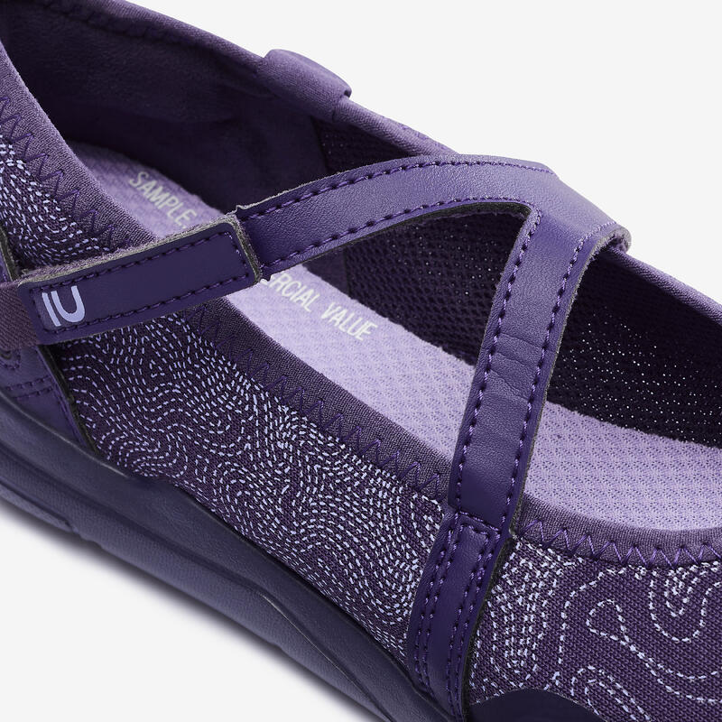 BALLERINES DE MARCHE URBAINE FEMME PW 160 BR'EASY VIOLET