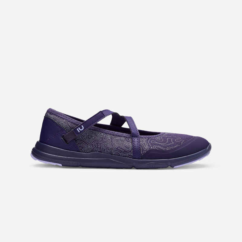 PUMPS PW 160 BR'EASY WOMEN'S URBAN WALKING BALLERINA PURPLE Decathlon