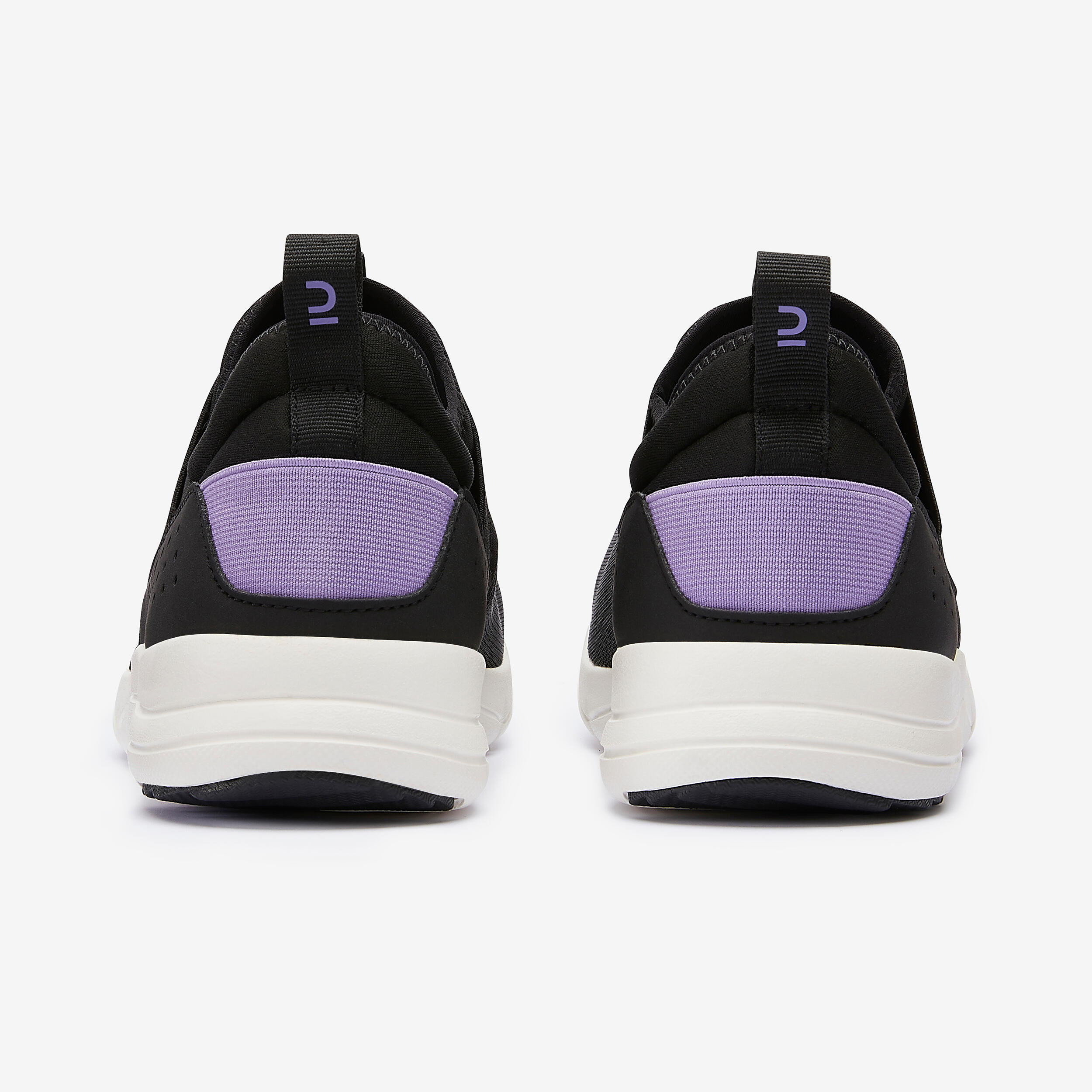 Chaussures de marche urbaine femme - PW 160 noir/violet - DECATHLON