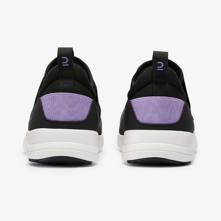 PW 160 Slip-On Women's Urban Walking Shoes - Black/Lilac
