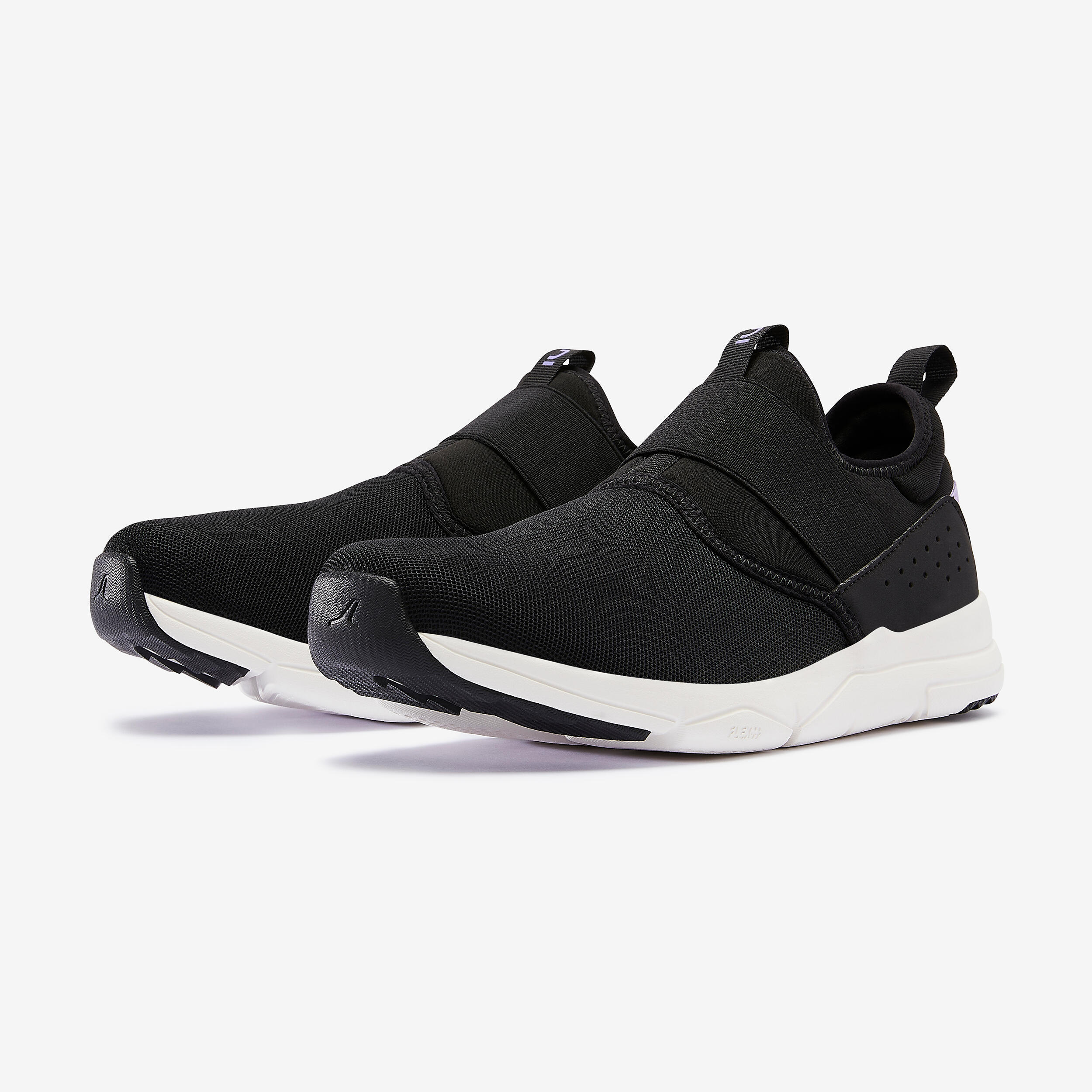 PW 160 Slip On Women s Urban Walking Shoes Black Lilac