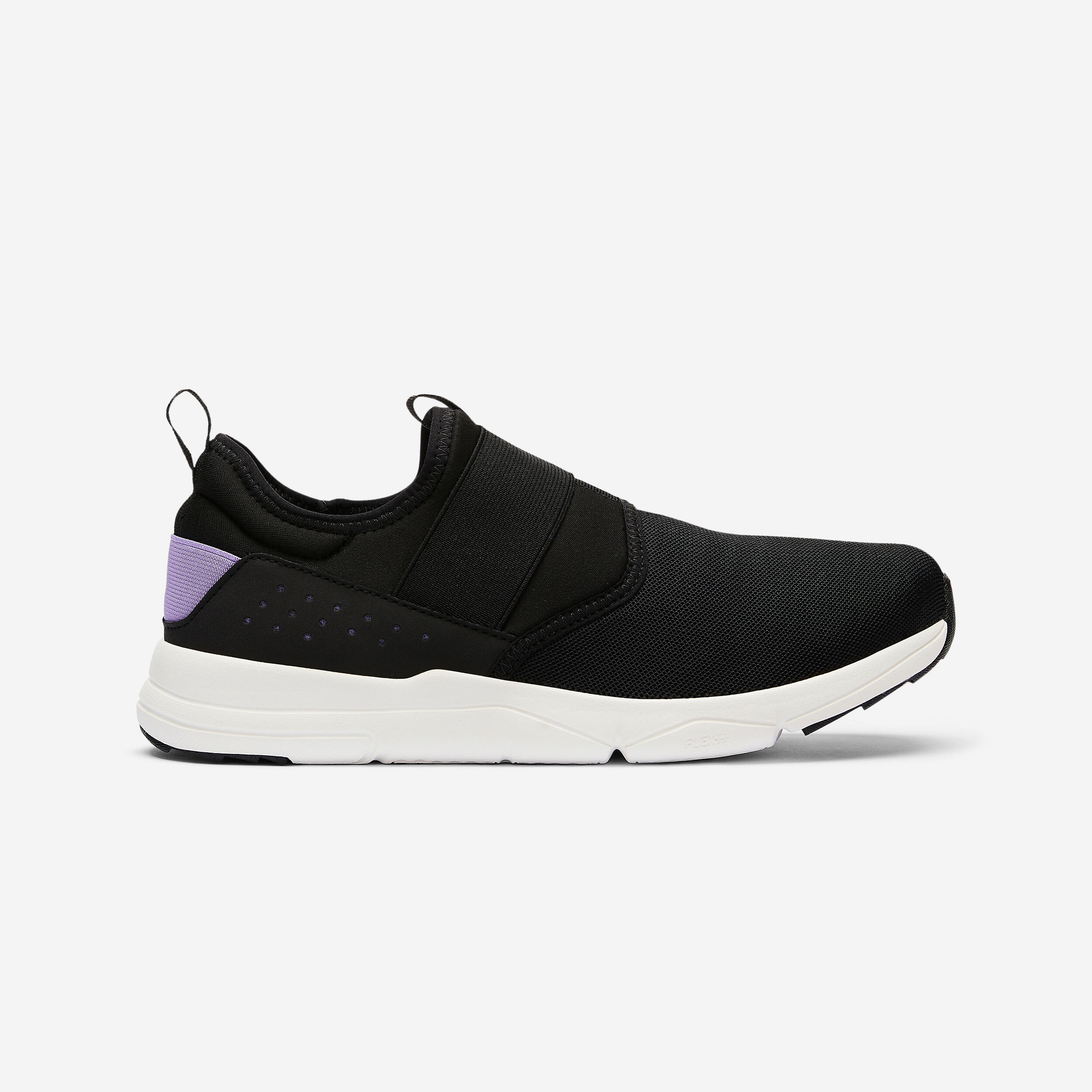 Chaussures de marche urbaine femme - PW 160 noir/violet - DECATHLON